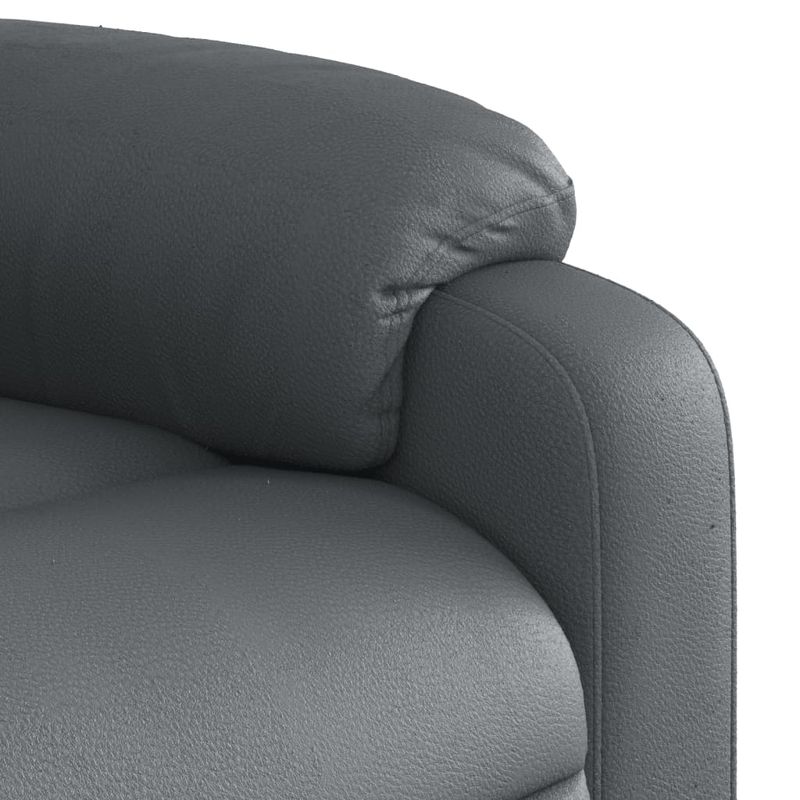 Casa si Gradina - Mobilier - Scaune si fotolii - Fotolii - Fotoliu rabatabil cu ridicare, gri, piele ecologica - Infinity.ro