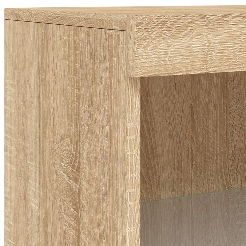 Casa si Gradina - Mobilier - Comode si corpuri - Comode - Servanta cu lumini LED, 3 buc., stejar sonoma, lemn prelucrat - Infinity.ro