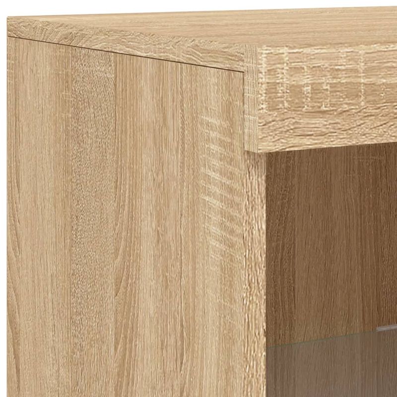 Casa si Gradina - Mobilier - Comode si corpuri - Comode - Servanta cu lumini LED, 3 buc., stejar sonoma, lemn prelucrat - Infinity.ro
