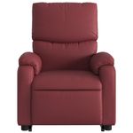 Casa si Gradina - Mobilier - Scaune si fotolii - Fotolii - Fotoliu rabatabil cu ridicare, rosu vin, piele ecologica - Infinity.ro