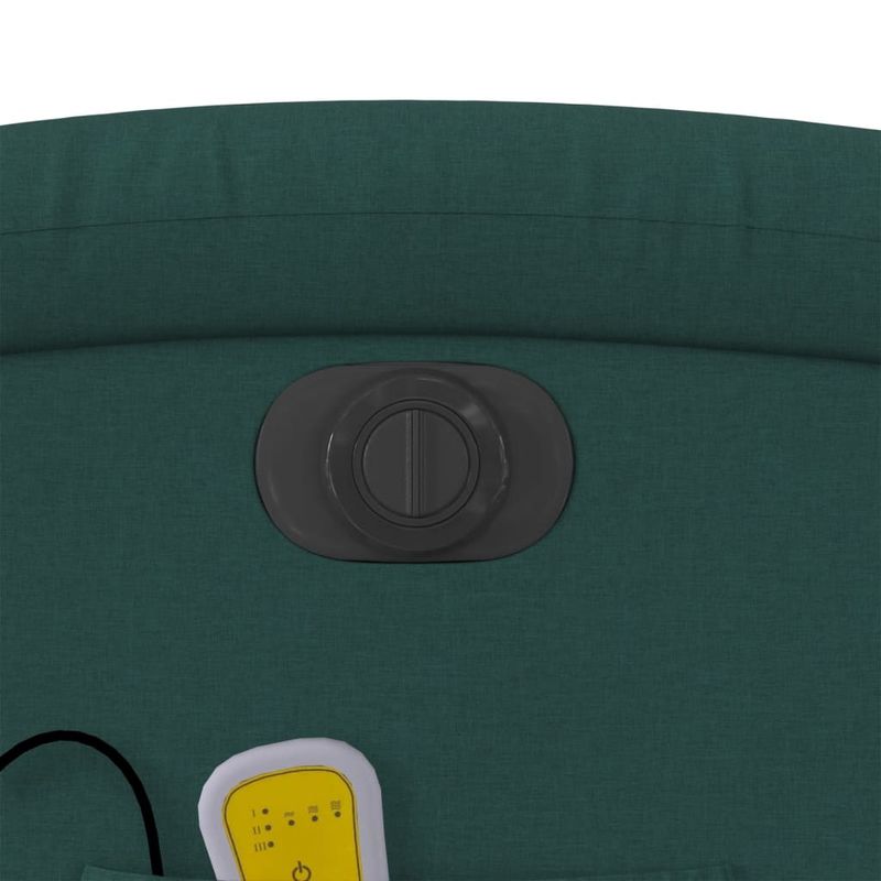 Ingrijire personala si Cosmetice - Sanatate si wellness - Articole wellness - Fotolii de masaj - Fotoliu electric de masaj rabatabil, verde inchis, textil - Infinity.ro