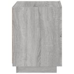 Casa si Gradina - Mobilier - Comode si corpuri - Noptiere - Noptiera cu lumini LED, sonoma gri, lemn prelucrat - Infinity.ro