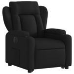 Casa si Gradina - Mobilier - Scaune si fotolii - Fotolii - Fotoliu electric rabatabil cu ridicare, negru, textil - Infinity.ro