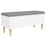 Casa si Gradina - Mobilier - Canapele si coltare - Banchete - Banca de depozitare, alb , 102x42x46 cm, lemn prelucrat - Infinity.ro