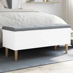Casa si Gradina - Mobilier - Canapele si coltare - Banchete - Banca de depozitare, alb , 102x42x46 cm, lemn prelucrat - Infinity.ro