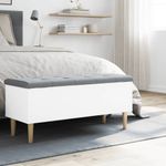 Casa si Gradina - Mobilier - Canapele si coltare - Banchete - Banca de depozitare, alb , 102x42x46 cm, lemn prelucrat - Infinity.ro