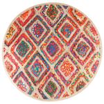 Casa si Gradina - Textile si covoare - Covoare - Covoare casa - Covor lavabil, multicolor, diametru 120 cm, anti-alunecare, multicolor - Infinity.ro