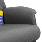 Ingrijire personala si Cosmetice - Sanatate si wellness - Articole wellness - Fotolii de masaj - Fotoliu de masaj rabatabil cu taburet, gri inchis, textil - Infinity.ro