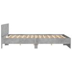 Casa si Gradina - Mobilier - Paturi si accesorii - Paturi - Cadru de pat cu tablie, gri beton, 160x200 cm - Infinity.ro