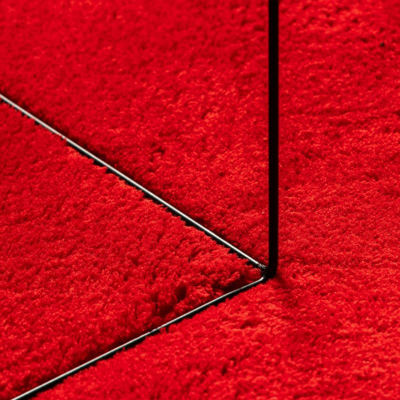 Casa si Gradina - Textile si covoare - Covoare - Covoare casa - Covor HUARTE, fir scurt, moale si lavabil, rosu, 200x200 cm - Infinity.ro