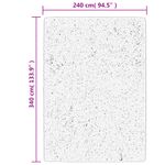 Casa si Gradina - Textile si covoare - Covoare - Covoare casa - Covor HUARTE, fir scurt, moale si lavabil, crem, 240x340 cm - Infinity.ro