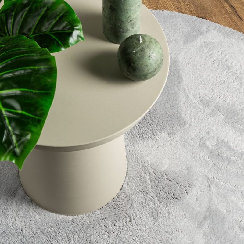 Casa si Gradina - Textile si covoare - Covoare - Covoare casa - Covor HUARTE, fir scurt, moale si lavabil, gri, Ø 160 cm - Infinity.ro