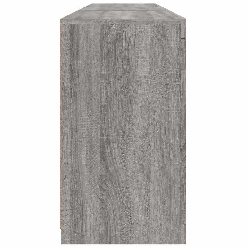Casa si Gradina - Mobilier - Comode si corpuri - Comode - Servanta cu lumini LED, gri sonoma, 181,5x37x67 cm - Infinity.ro