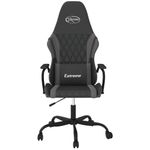 PC, gaming si accesorii - Gaming - Accesorii gaming - Scaune gaming - Scaun de gaming de masaj, negru si gri, piele ecologica - Infinity.ro