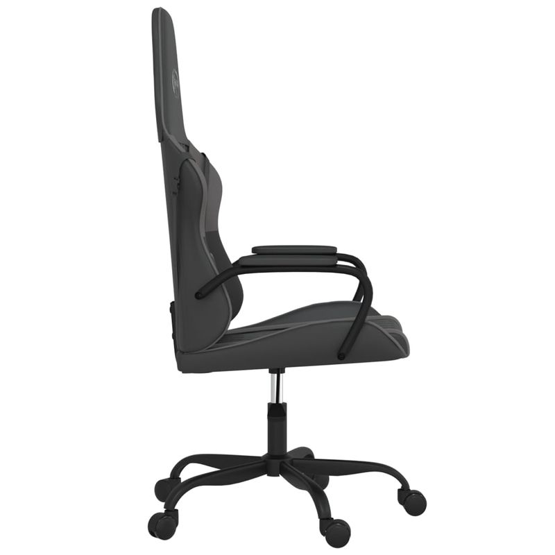 PC, gaming si accesorii - Gaming - Accesorii gaming - Scaune gaming - Scaun de gaming de masaj, negru si gri, piele ecologica - Infinity.ro