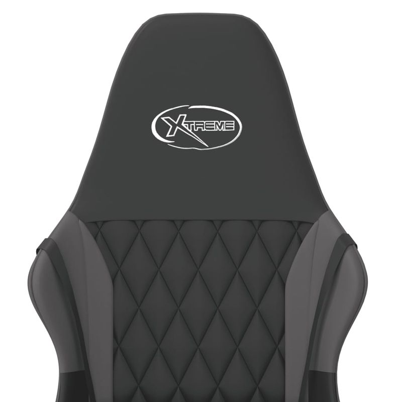 PC, gaming si accesorii - Gaming - Accesorii gaming - Scaune gaming - Scaun de gaming de masaj, negru si gri, piele ecologica - Infinity.ro