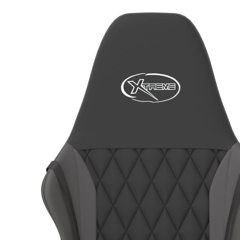 PC, gaming si accesorii - Gaming - Accesorii gaming - Scaune gaming - Scaun de gaming de masaj, negru si gri, piele ecologica - Infinity.ro
