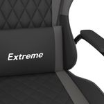PC, gaming si accesorii - Gaming - Accesorii gaming - Scaune gaming - Scaun de gaming de masaj, negru si gri, piele ecologica - Infinity.ro