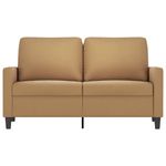 Casa si Gradina - Mobilier - Canapele si coltare - Canapele - Canapea cu 2 locuri, maro, 120 cm, catifea - Infinity.ro