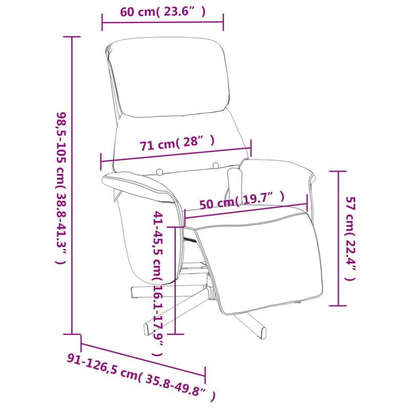 Ingrijire personala si Cosmetice - Sanatate si wellness - Articole wellness - Fotolii de masaj - Fotoliu de masaj rabatabil cu suport de picioare, maro, textil - Infinity.ro