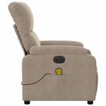 Ingrijire personala si Cosmetice - Sanatate si wellness - Articole wellness - Fotolii de masaj - Fotoliu de masaj rabatabil electric, gri taupe, microfibra - Infinity.ro