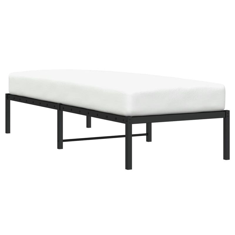 Casa si Gradina - Mobilier - Paturi si accesorii - Paturi - Cadru pat metalic, negru, 80x200 cm - Infinity.ro