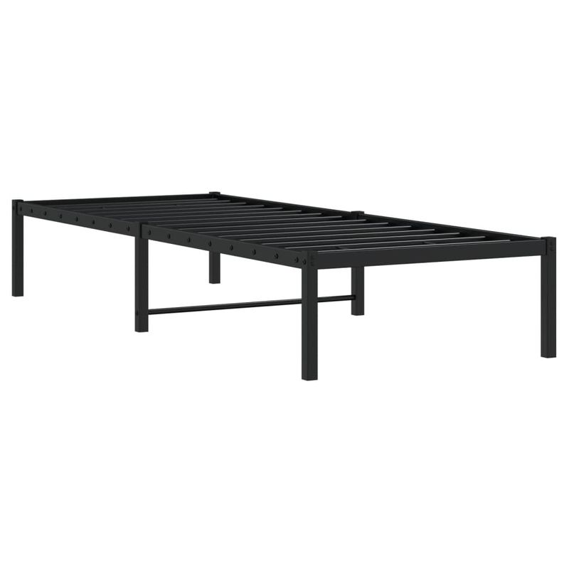Casa si Gradina - Mobilier - Paturi si accesorii - Paturi - Cadru pat metalic, negru, 80x200 cm - Infinity.ro