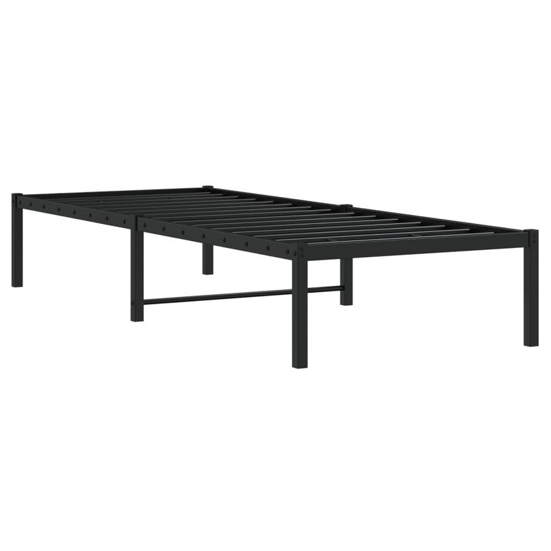 Casa si Gradina - Mobilier - Paturi si accesorii - Paturi - Cadru pat metalic, negru, 80x200 cm - Infinity.ro