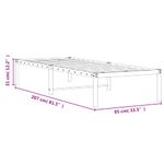 Casa si Gradina - Mobilier - Paturi si accesorii - Paturi - Cadru pat metalic, negru, 80x200 cm - Infinity.ro