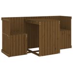Casa si Gradina - Gradina si terasa - Mobilier exterior - Seturi mobila gradina - Set de balcon cu 2 locuri, maro miere, lemn masiv de pin - Infinity.ro