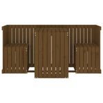 Casa si Gradina - Gradina si terasa - Mobilier exterior - Seturi mobila gradina - Set de balcon cu 2 locuri, maro miere, lemn masiv de pin - Infinity.ro