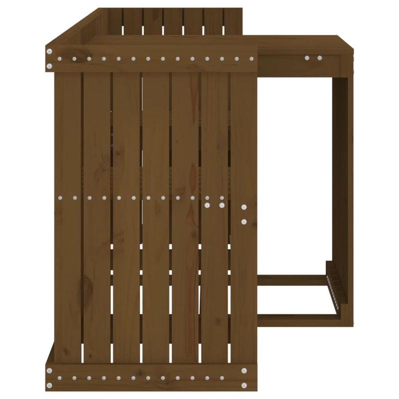 Casa si Gradina - Gradina si terasa - Mobilier exterior - Seturi mobila gradina - Set de balcon cu 2 locuri, maro miere, lemn masiv de pin - Infinity.ro