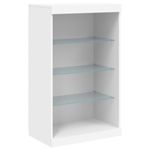 Casa si Gradina - Mobilier - Comode si corpuri - Comode - Servanta cu lumini LED, alb, 60,5x37x100 cm - Infinity.ro