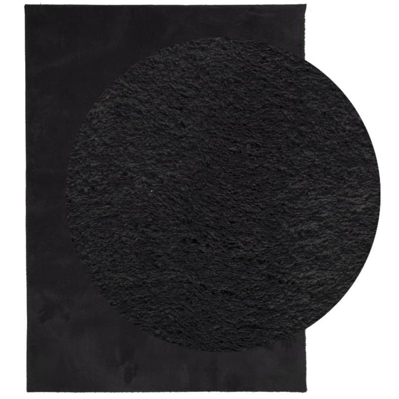 Casa si Gradina - Textile si covoare - Covoare - Covoare casa - Covor HUARTE, fir scurt, moale si lavabil, negru, 240x340 cm - Infinity.ro