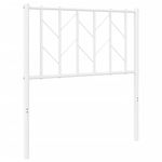 Casa si Gradina - Mobilier - Paturi si accesorii - Accesorii paturi - Tablie de pat metalica, alb, 75 cm - Infinity.ro