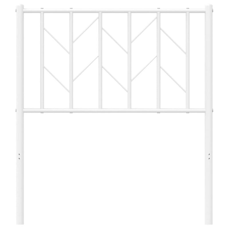 Casa si Gradina - Mobilier - Paturi si accesorii - Accesorii paturi - Tablie de pat metalica, alb, 75 cm - Infinity.ro