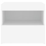 Casa si Gradina - Mobilier - Comode si corpuri - Noptiere - Noptiere cu lumini LED, 2 buc., alb, 50x40x45 cm - Infinity.ro