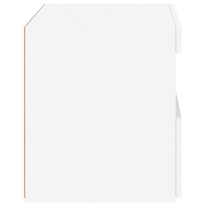 Casa si Gradina - Mobilier - Comode si corpuri - Noptiere - Noptiere cu lumini LED, 2 buc., alb, 50x40x45 cm - Infinity.ro