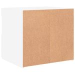 Casa si Gradina - Mobilier - Comode si corpuri - Noptiere - Noptiere cu lumini LED, 2 buc., alb, 50x40x45 cm - Infinity.ro