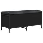 Casa si Gradina - Mobilier - Canapele si coltare - Banchete - Banca de depozitare, negru, 102x42x45 cm, lemn prelucrat - Infinity.ro