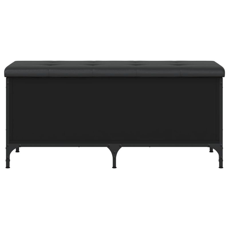 Casa si Gradina - Mobilier - Canapele si coltare - Banchete - Banca de depozitare, negru, 102x42x45 cm, lemn prelucrat - Infinity.ro
