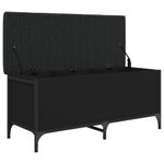 Casa si Gradina - Mobilier - Canapele si coltare - Banchete - Banca de depozitare, negru, 102x42x45 cm, lemn prelucrat - Infinity.ro