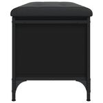 Casa si Gradina - Mobilier - Canapele si coltare - Banchete - Banca de depozitare, negru, 102x42x45 cm, lemn prelucrat - Infinity.ro