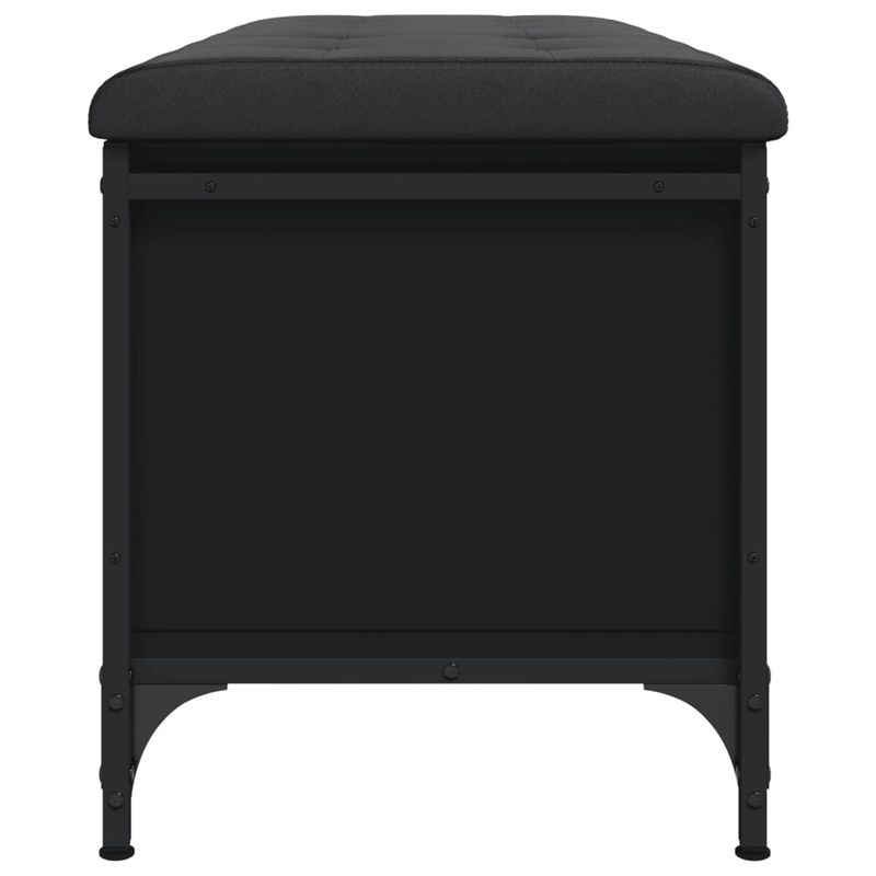 Casa si Gradina - Mobilier - Canapele si coltare - Banchete - Banca de depozitare, negru, 102x42x45 cm, lemn prelucrat - Infinity.ro