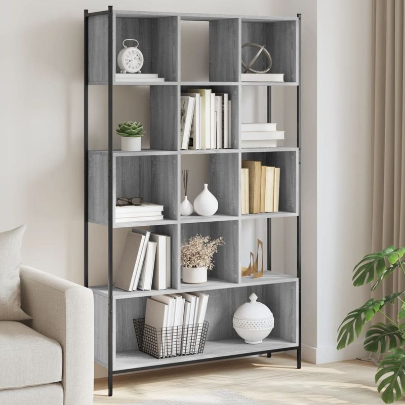 Casa si Gradina - Mobilier - Biblioteci si rafturi - Biblioteci - Biblioteca, gri sonoma, 102x28x172 cm, lemn prelucrat - Infinity.ro