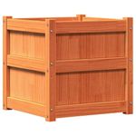 Casa si Gradina - Gradinarit si plante - Plante si ghivece - Ghivece si suporturi - Jardiniera de gradina, maro ceruit, 50x50x50 cm, lemn masiv pin - Infinity.ro