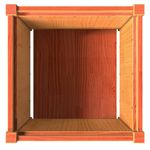 Casa si Gradina - Gradinarit si plante - Plante si ghivece - Ghivece si suporturi - Jardiniera de gradina, maro ceruit, 50x50x50 cm, lemn masiv pin - Infinity.ro