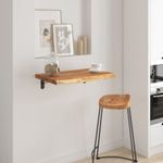 Casa si Gradina - Mobilier - Biblioteci si rafturi - Rafturi - Raft perete 50x40x2,5 cm dreptunghiular lemn acacia margine vie - Infinity.ro