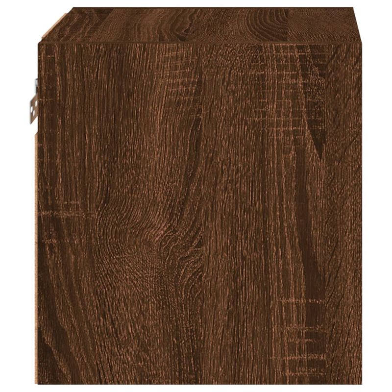 Casa si Gradina - Mobilier - Comode si corpuri - Comode - Comode TV cu lumini LED, 2 buc., stejar maro, 30x28,5x30 cm - Infinity.ro