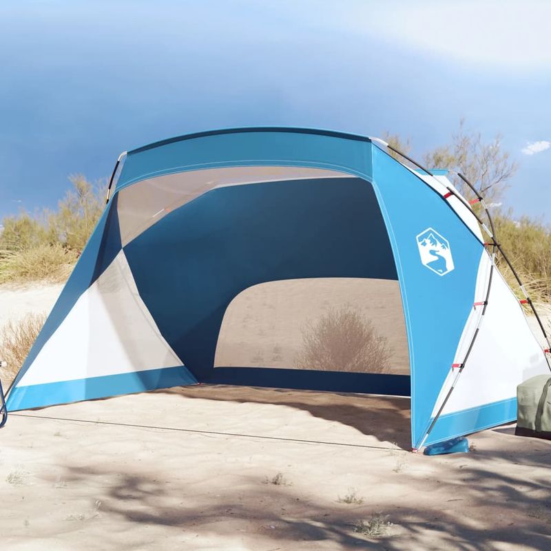 Sport si Outdoor - Camping - Corturi camping - Cort de plaja, albastru azur, 274x178x170/148 cm, tafta 185T - Infinity.ro